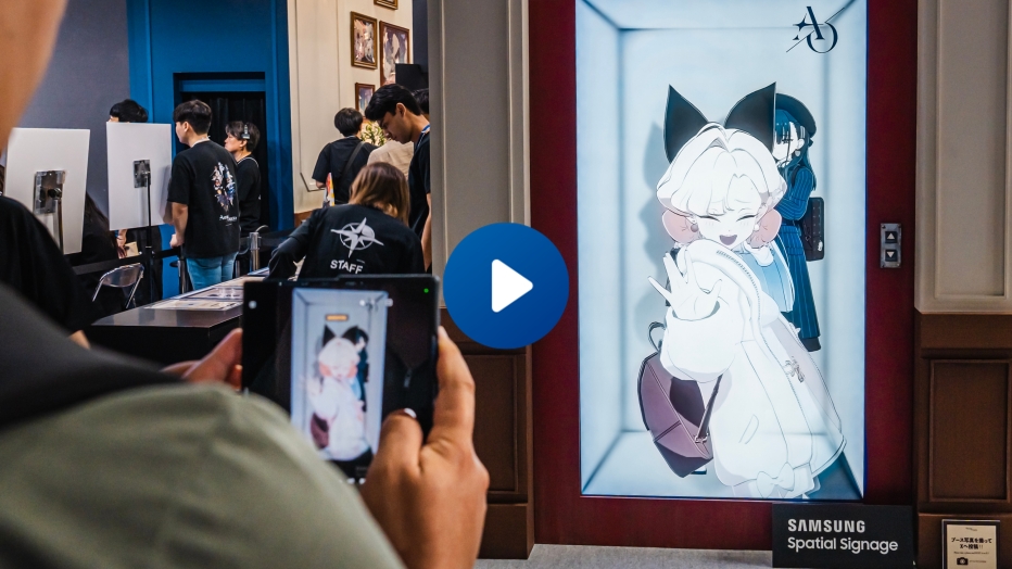Dando vida a personagens de fantasia: Spatial Signage da Samsung transforma a Tokyo Game Show 2026