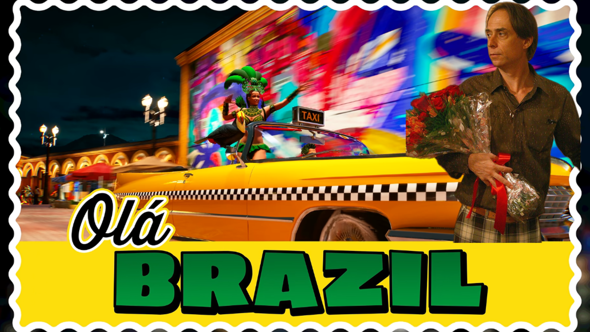Criador de Crazy Taxi conhece Agostinho Carrara de “A Grande Família” e revela bastidores “World Tour”, novo jogo da franquia, na BGS 2026