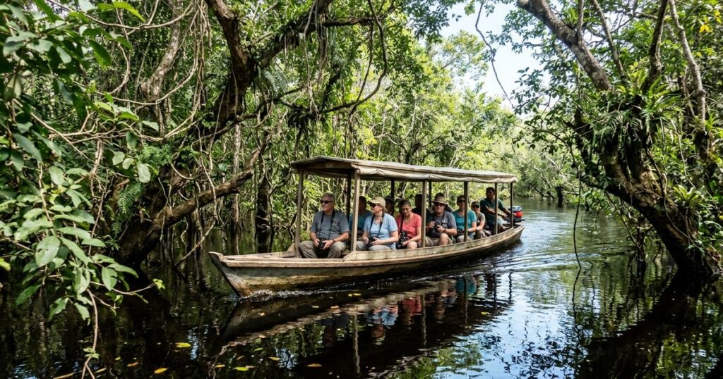 Mais de 400 ilhas formam um labirinto no Rio Negro, onde a água pode variar até 10 metros entre a cheia e a vazante: o parque nacional da Amazônia onde praias aparecem em determinadas épocas e parte da floresta fica submersa durante as enchentes.